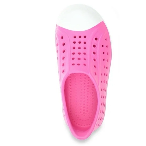 NWT Wonder Nation Eva Pink and White Slip-On Sneakers Toddler Girl Size 5/6 - Picture 2 of 7